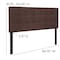 Flash Furniture Full Bedford, Headboard, Brown Fabric HG-HB1704-F-DBR-GG - alternate 6